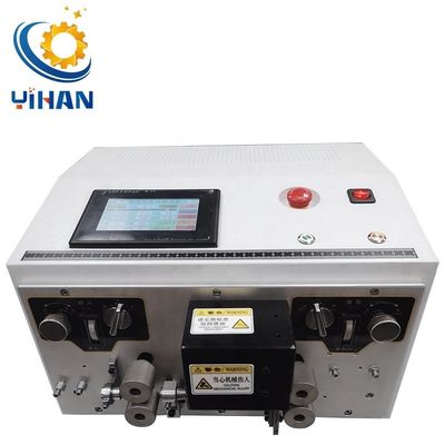 YH-900-08 Máquina automática de corte y extracción de alambre con pantalla táctil para soporte en línea