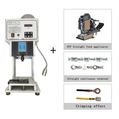 Máquina semiautomática de compresión con conector de terminales de compresión con 30 mm/40 mm de carrera