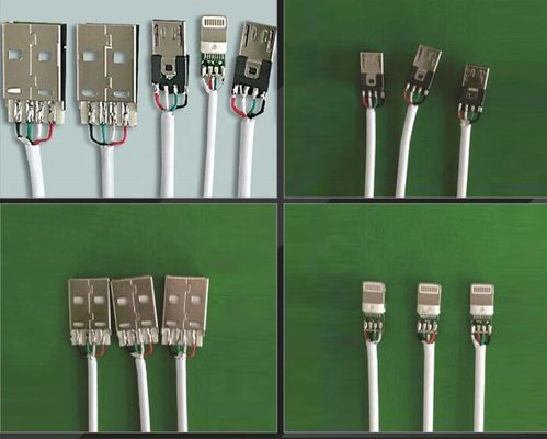 1100*600*1100mm Máquina automática de soldadura de cable de carga de conector USB para línea de datos
