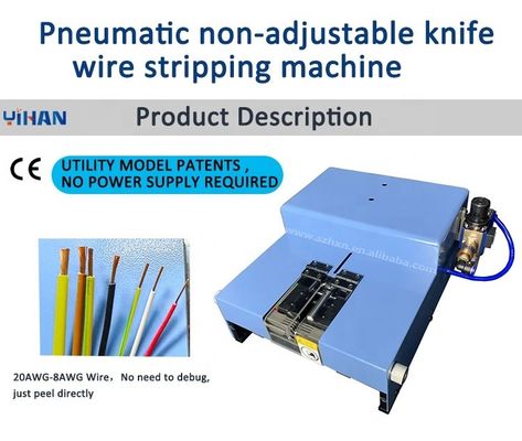 Máquina neumática de desmontaje de cuchillos no ajustable para desmontaje de alambre grueso y delgado de 24 kg