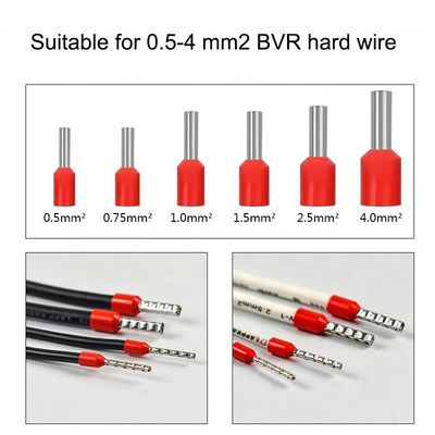 Máquina de trituración de ferrulas de grano único para cables duros BVR de 0,5/0,75/1,0/1,5/2,5/4 mm2