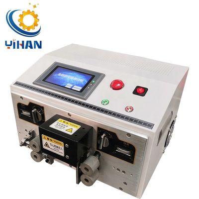 YH-900-08 Máquina automática de corte y extracción de alambre con pantalla táctil para soporte en línea