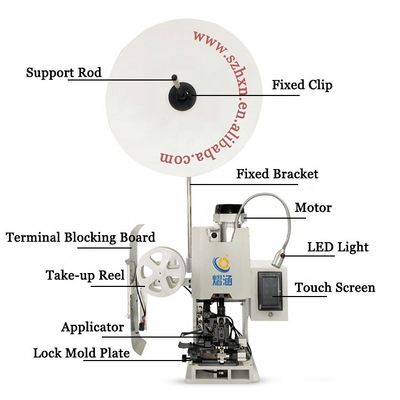 Máquina automática de desmontaje de alambre de terminal supermuto para la producción de cables