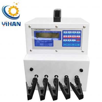 Torsión de alambre con máquina automática de enganche automático de cinco grilletes a una velocidad de husillo de 300-7500