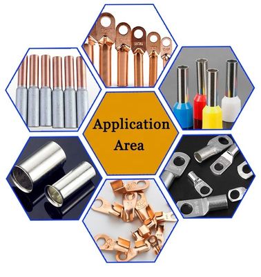 Máquina de recorte hexagonal semiautomática multifuncional de 40KN para conector de cobre