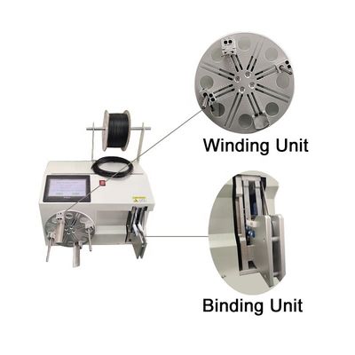 Motor eléctrico bobina de alambre de cobre enrollamiento y máquina de unión alrededor del diámetro del círculo