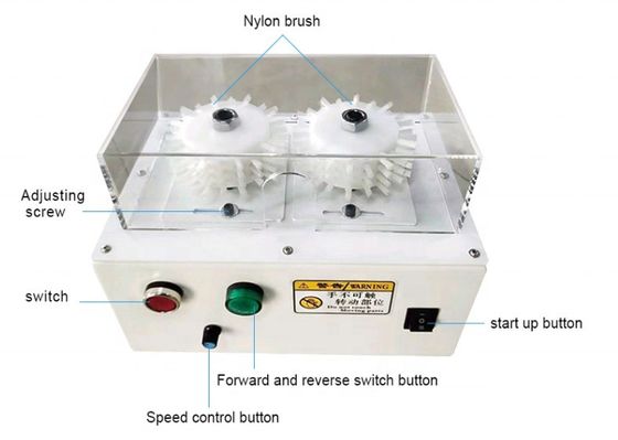 Máquina de cepillado de alambre blindado de 10W con capacidad de revuelo de alambre trenzado
