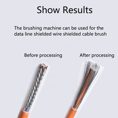 YH-200PN Máquina de separación y cepillado de alambre blindado trenzado con múltiples núcleos para cable de datos USB