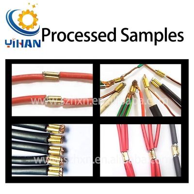 Máquina de acoplamiento de cinturón de cobre para conector de cable de alimentación paso a paso YH-DT3.0T