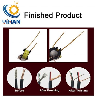 YH-N100 máquina de torsión de alambre blindado Twister de cable para 5-60mm longitud de alambre retorcido