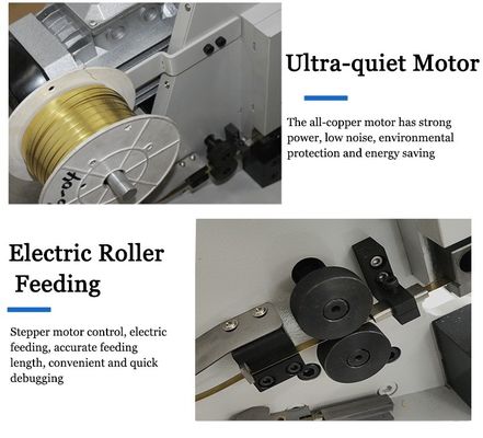 Motor de paso silencioso Gran máquina de remachamiento de cables y alambres para el empalme de cinturones de cobre