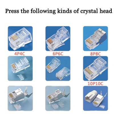 2P2C-8P8C Aplicable Máquina de desmontaje de conectores RJ45 con capacidad de desmontaje de 0,5 T