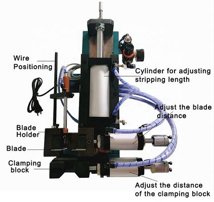 315 Máquina de pelar cables neumáticos de núcleo múltiple de pequeño cuadrado para diámetro de alambre de 4-13 mm